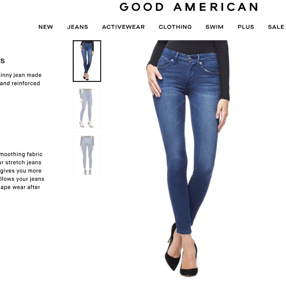 Good American Good Legs high rise skinny NWOT